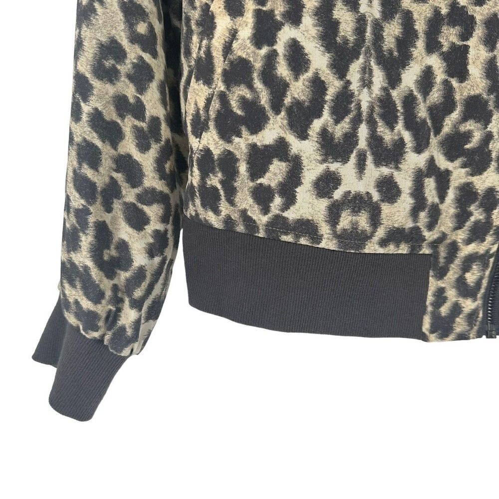 Equipment Leopard Print Bomber Jacket - image 4